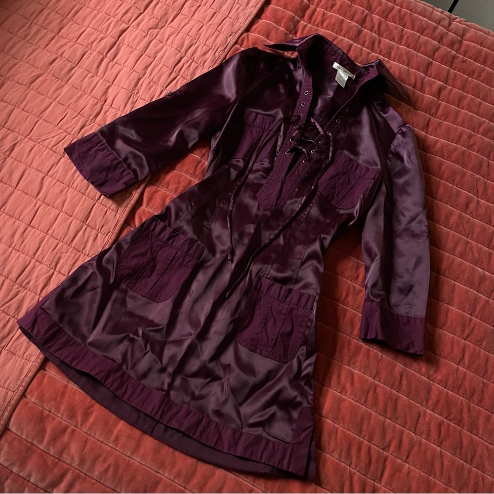 Y2K wine purple mini dress